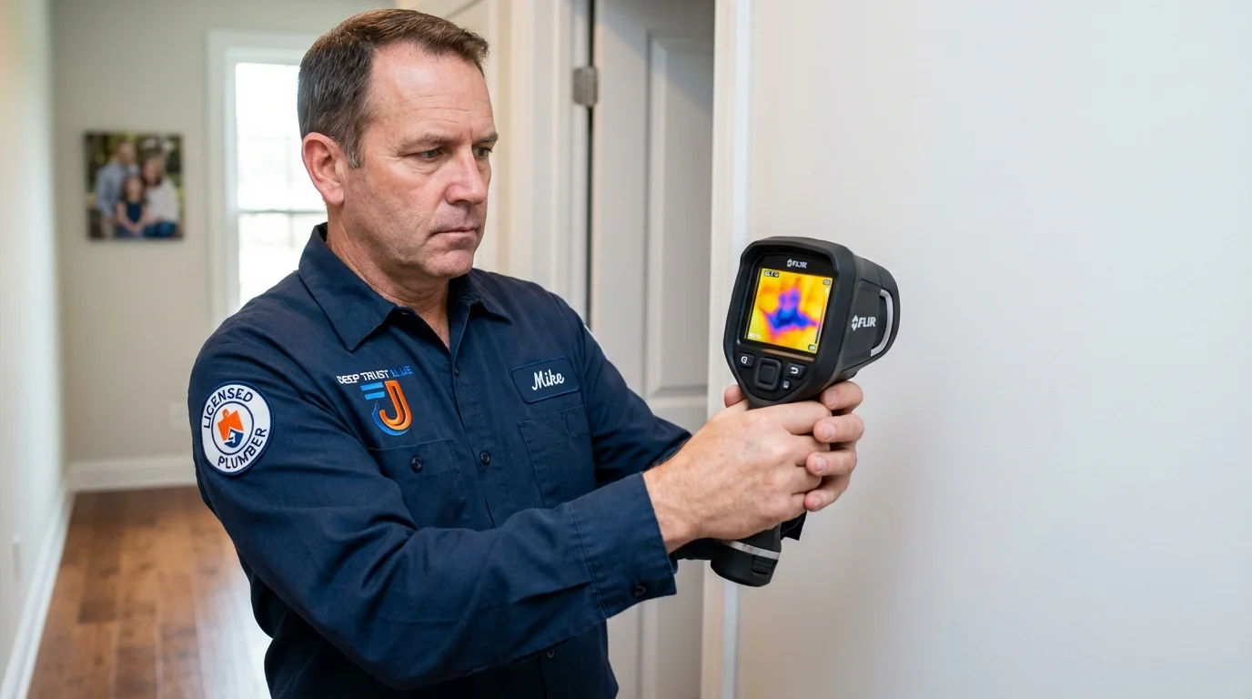 Thermal imaging leak detection by Johns Plumbing LLC in Braddock